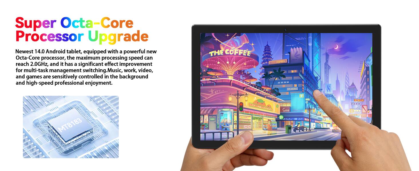 MEIZE Newest 2026 Android 14 Tablet, 128GB+16(8+8 Expand) GB/512GB ...