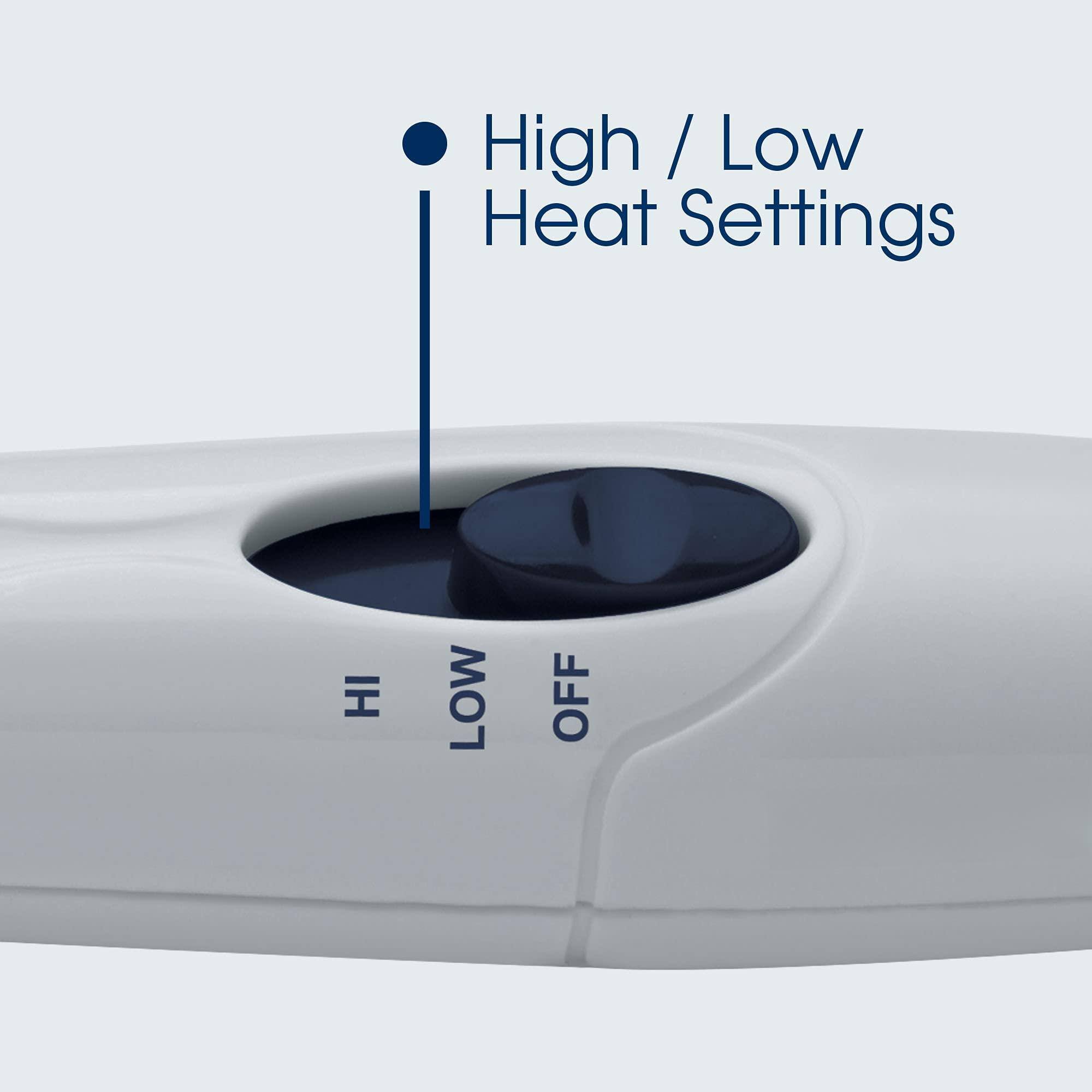 High / Low Heat Settings

HI LOW OFF