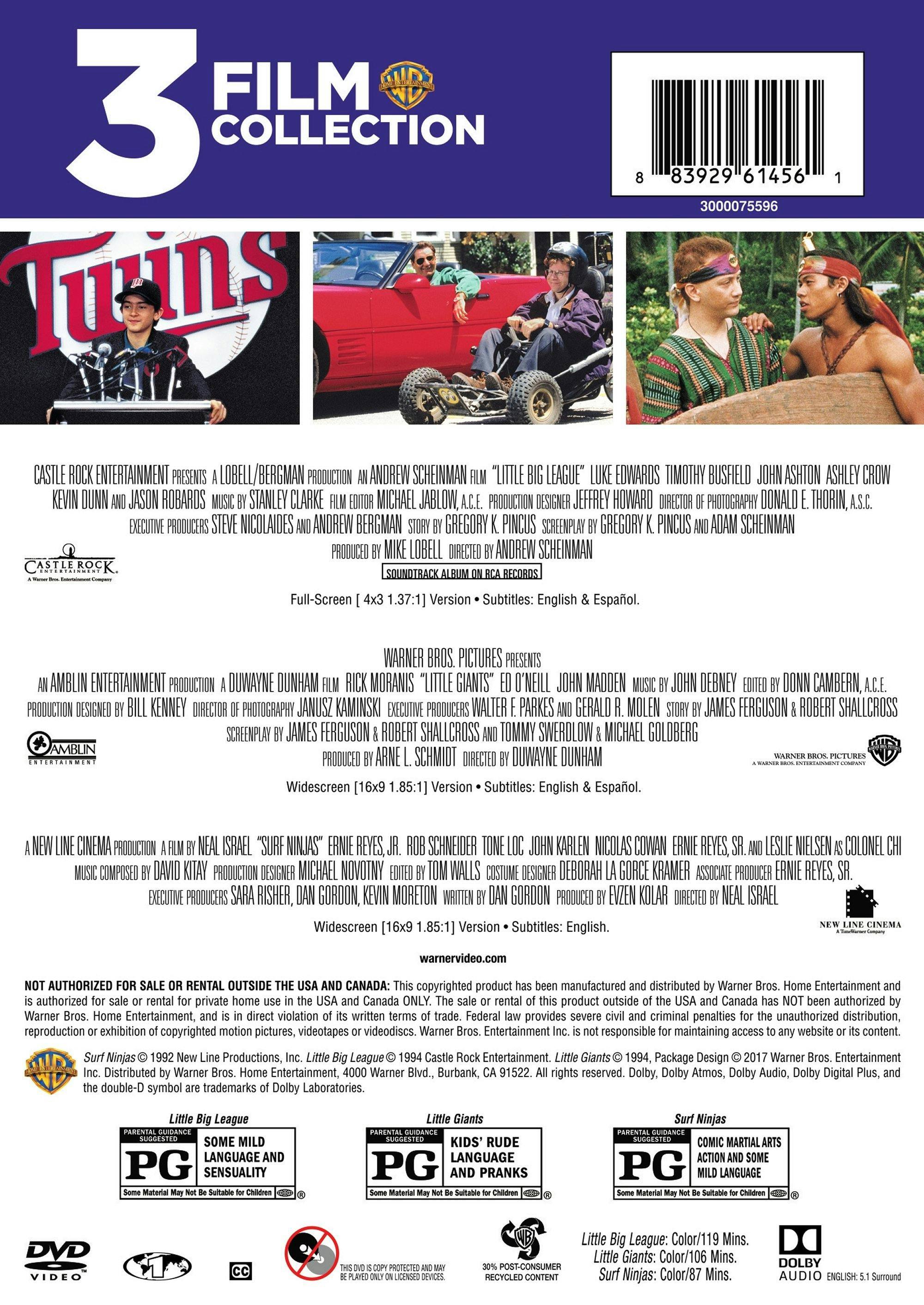 Angle. Little Big League/Little Giants/Surf Ninjas (DVD Triple Feature) [DVD].