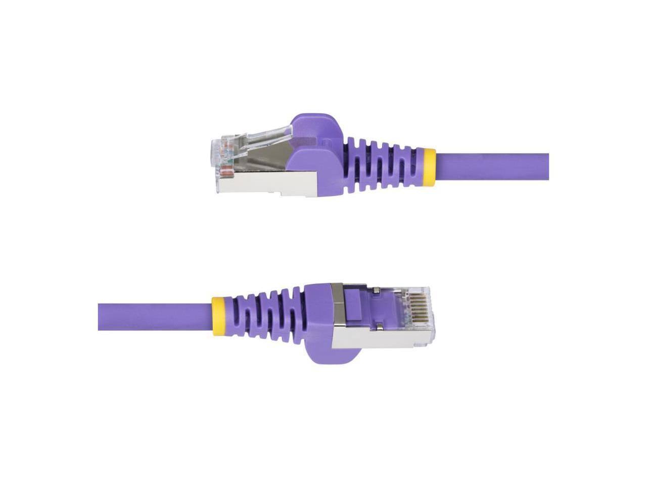 Alt View 2. StarTech.com - StarTech 1ft Purple CAT6a Ethernet Cable Model NLPL-1F-CAT6A-PATCH.