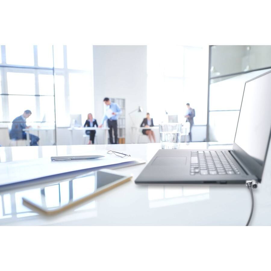 Alt View 2. Kensington - Kensington MicroSaver 2.0 Keyed Laptop Lock - Master Keyed On Demand - 6 ft Cable - Master Keyed Lock - Carbon Steel.