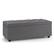 Front. Simpli Home - Hamilton Lift Top Rectangular Storage Ottoman - Slate Grey.