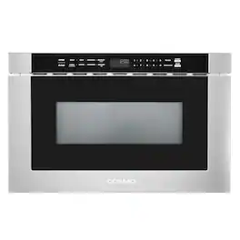 COSMO - COS-12MWDSS-NH 24 in. Haven Collection 1.2 cu. ft. Built-in Microwave Drawer, Touch Controls, Defrosting Rack - Stainless Steel