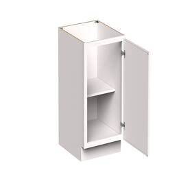 Boyel Living - 21-in W x 34.5-in H x 24-in D Slim Shaker RTA Kitchen Full Height Door Base Cabinet with Soft-Close - Snow White
