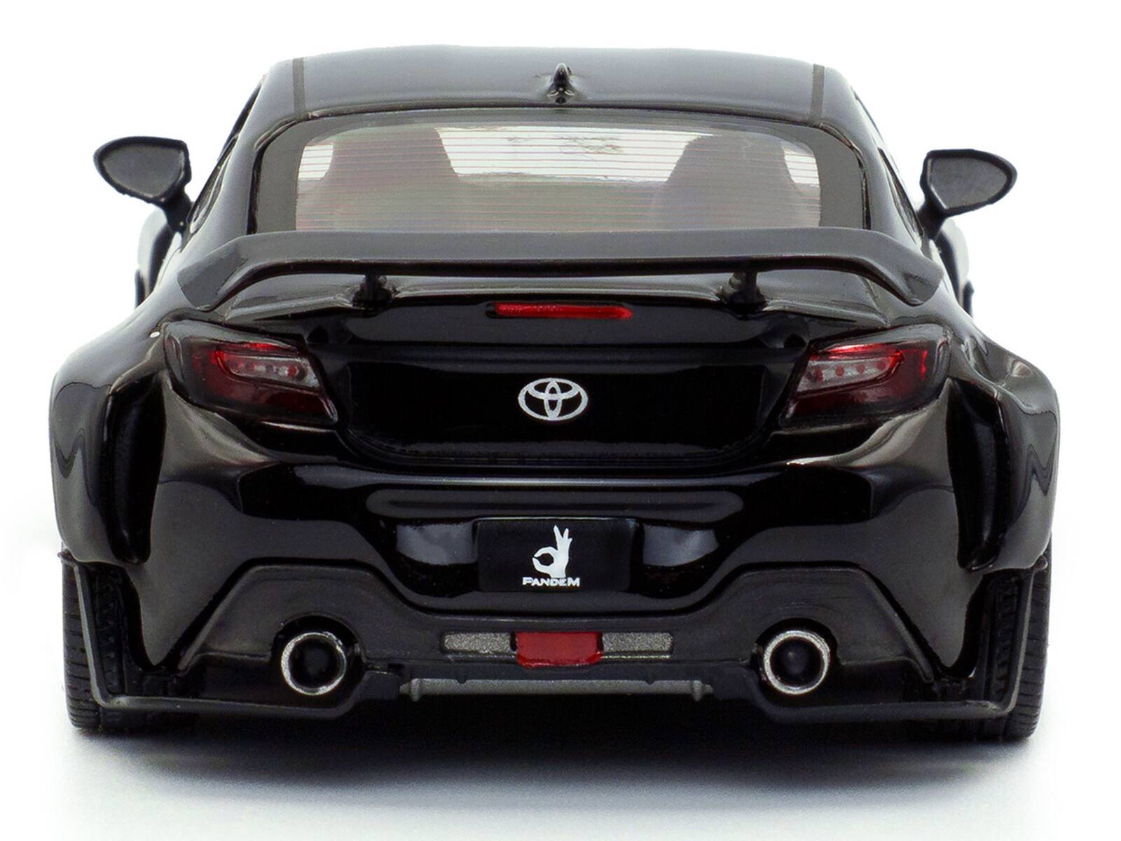 Alt View 4. Solido - 2022 Toyota Pandem GR86 Black 1/43 Diecast Model Car by Solido.
