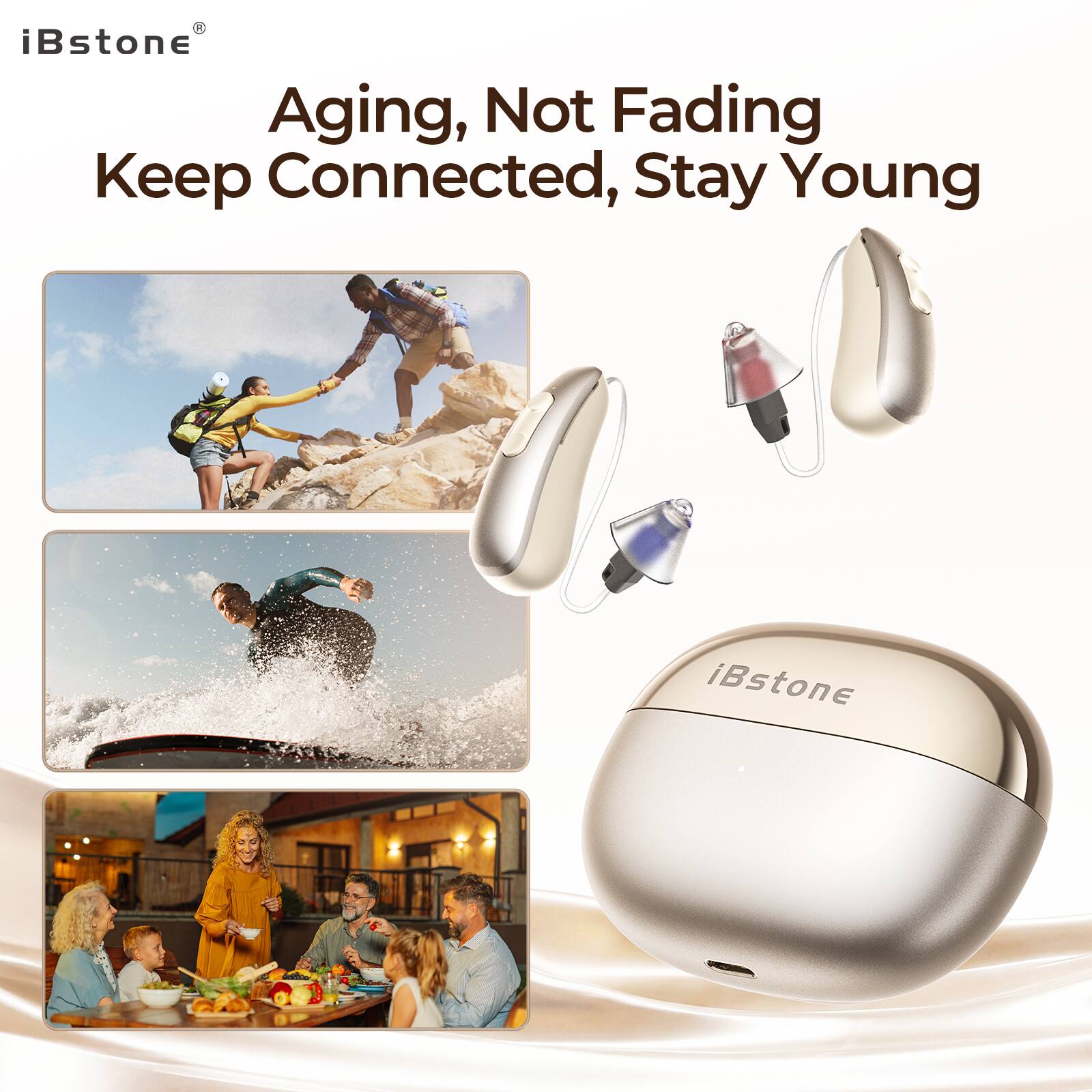iBstone  
Aging, Not Fading  
Keep Connected, Stay Young
