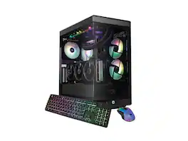 iBUYPOWER - Y40 Gaming PC - Intel Ultra 7 270K, RTX 5080 16GB, 32GB DDR5, 1TB SSD, Win 11, KB+Mouse - Black