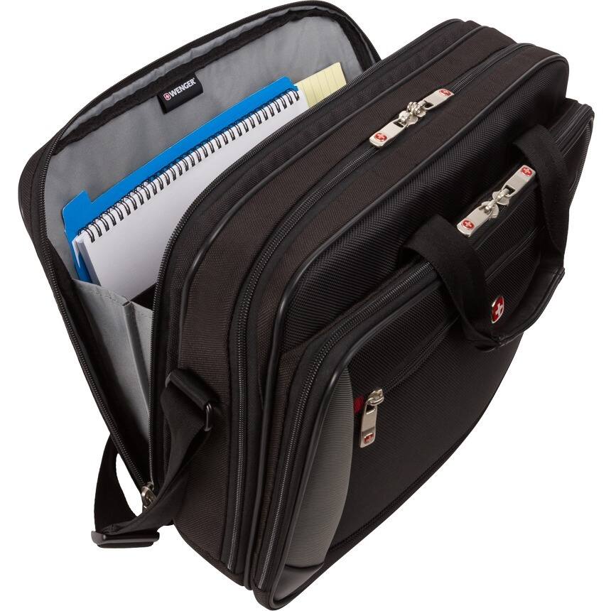 Alt View 3. Wenger - Wenger Mainframe Case - Triple Guss 15.6In Laptop Black - Black.