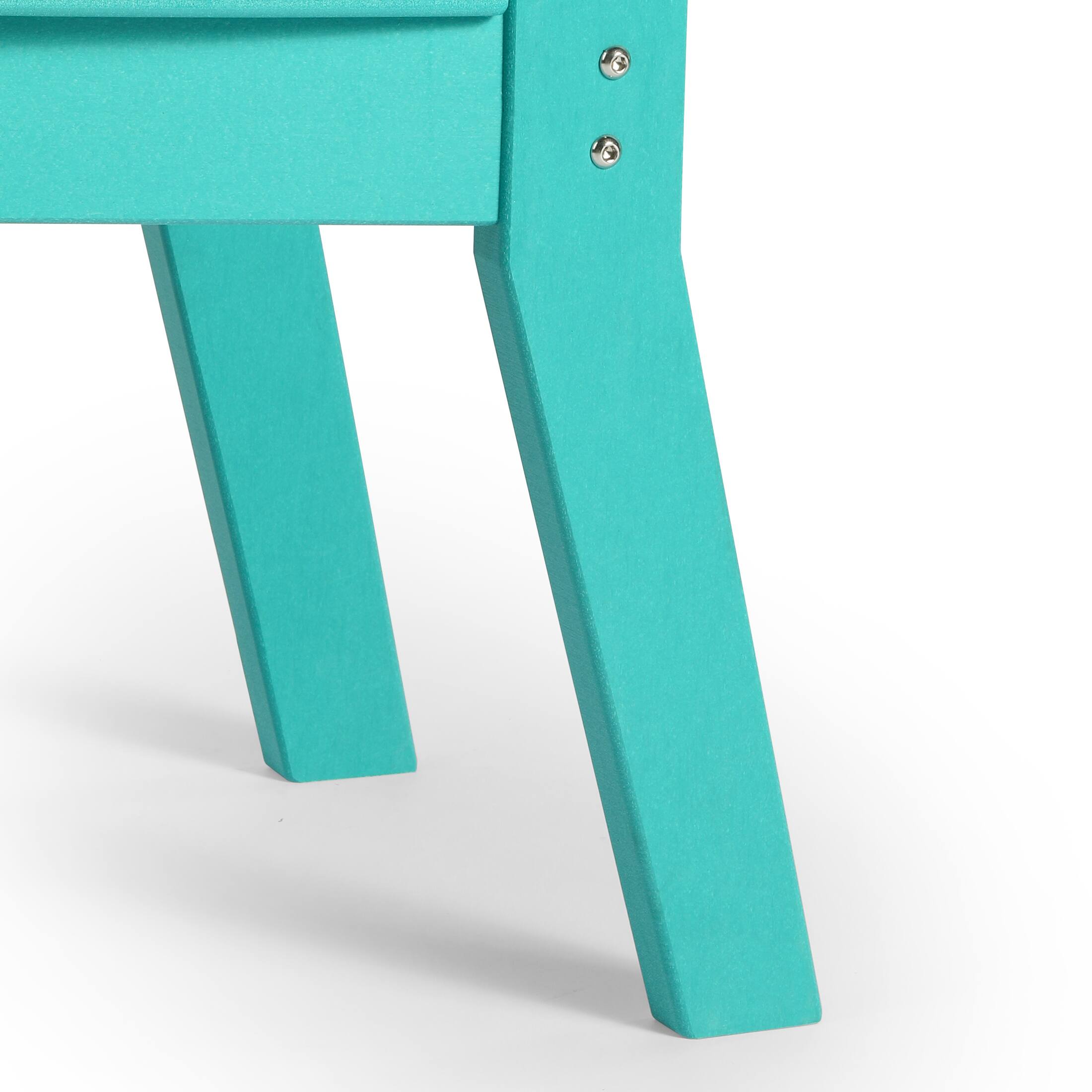 Alt View 6. WestinTrends - WestinTrends Treehouse Kids 5-Piece HDPE Dining Table and Chairs Set - Turquoise.