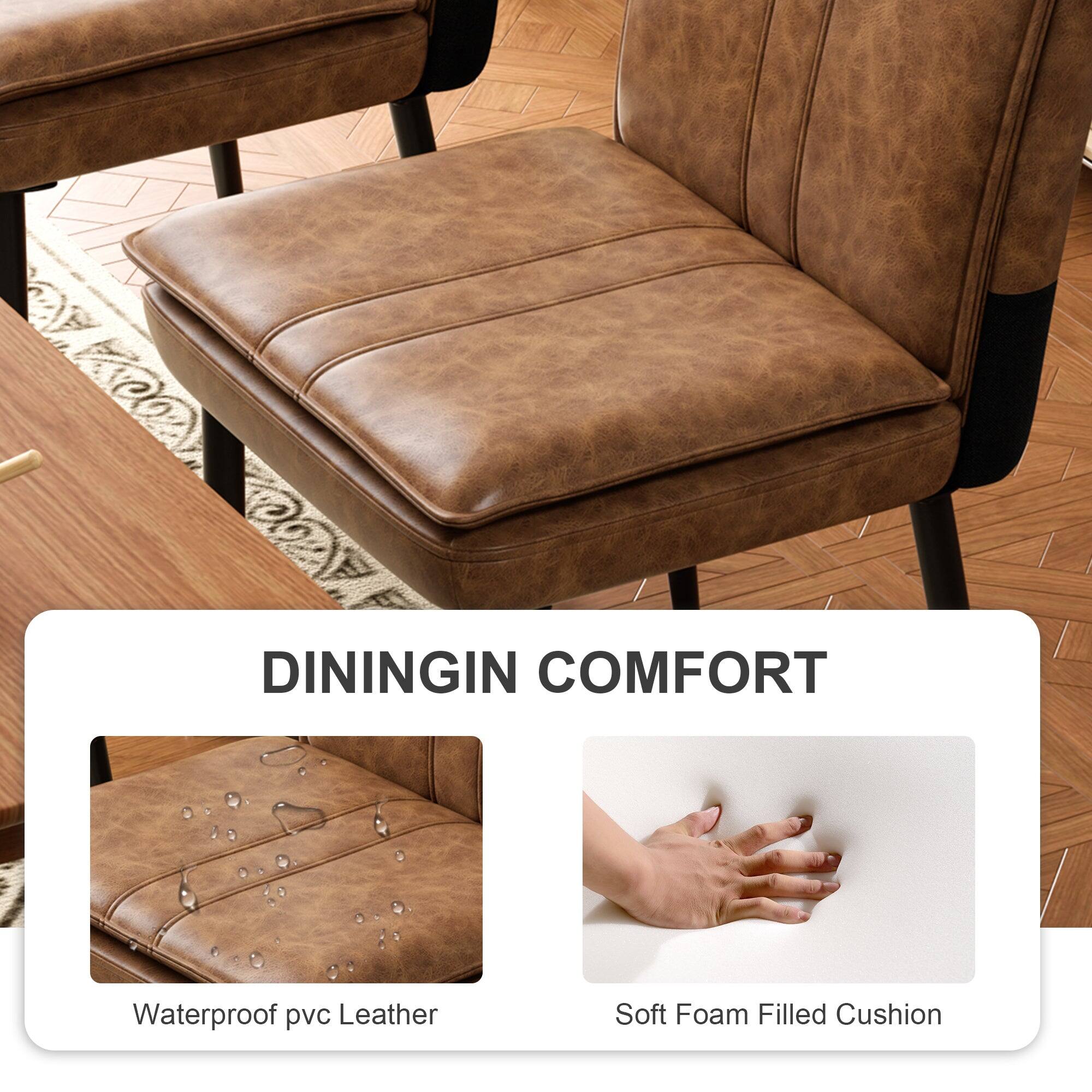 DININGIN COMFORT

Waterproof pvc Leather

Soft Foam Filled Cushion