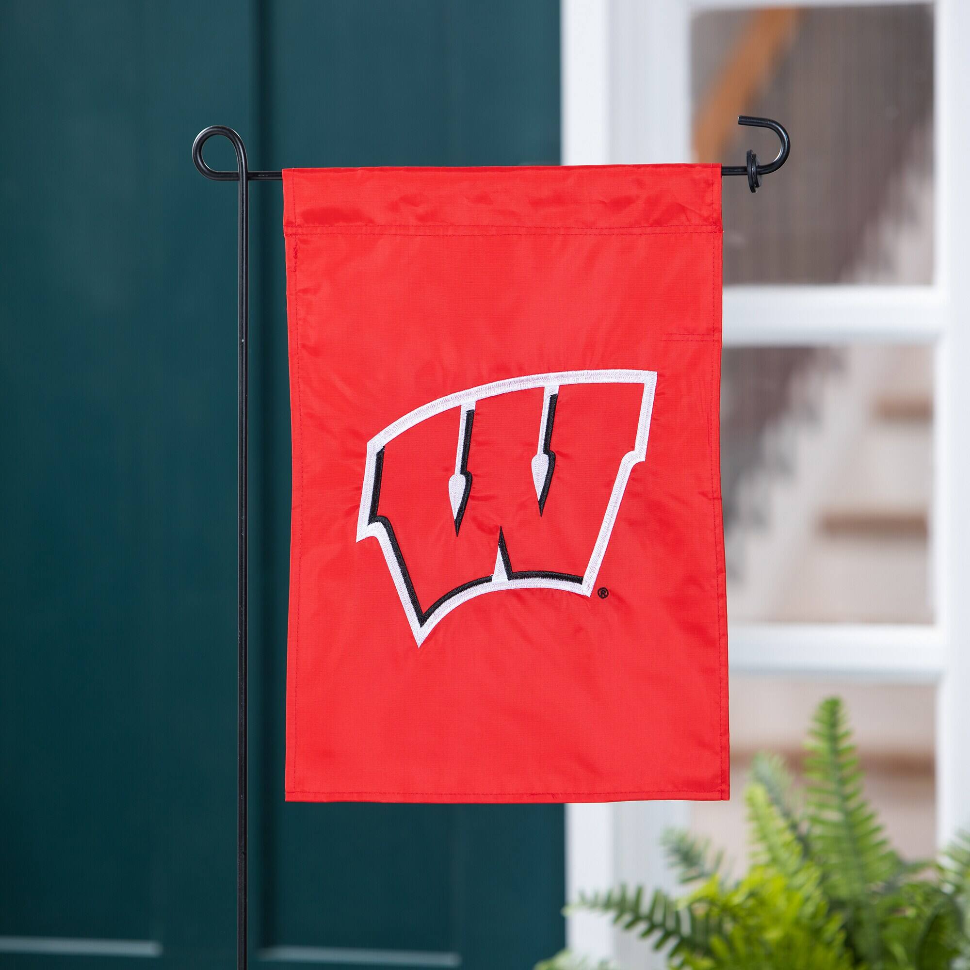 Alt View 1. Evergreen Enterprises - Wisconsin Badgers 12.5" x 18" Double-Sided Garden Flag - Multicolor.