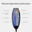 Remote Operation Instruction:

1. Power Button: POWER
2. Heating: HEAT
3. Vibration Intensity Adjustment: Vibration Intensity
4. NTENSITY: H, L, LOW, PULSE, PH, NAVE, MODES, Adjustment
5. AUTO: Lumbar Massage
6. NORMAL: Back Massage
7. L4S: Thigh Massage
8. TIMER: -