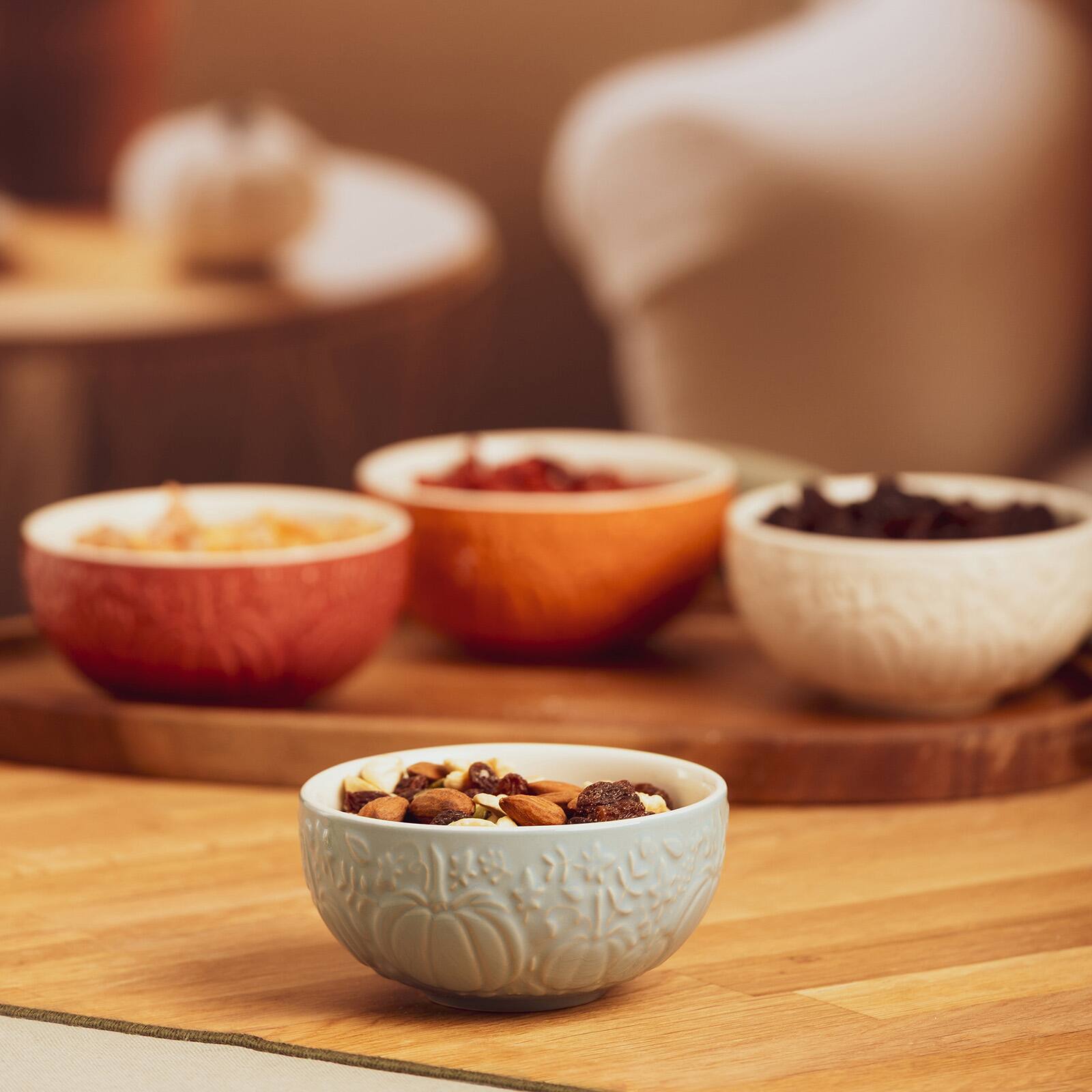 Alt View 4. Mason Cash - Home Set of 4 Mini Pumpkin Bowls, 5.9-Ounce - Multicolored.