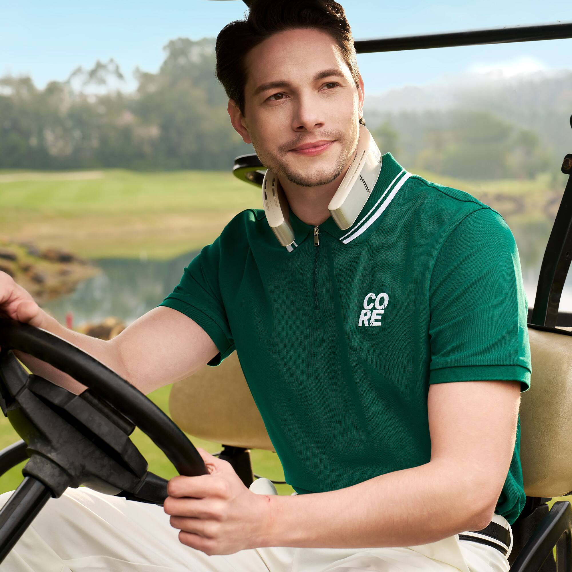 Alt View 18. TORRAS - COOLiFY Cyber Neck Air Conditioner, Cooling, Heating, and Fan Rechargeable with 6000mAh - Glacial White.