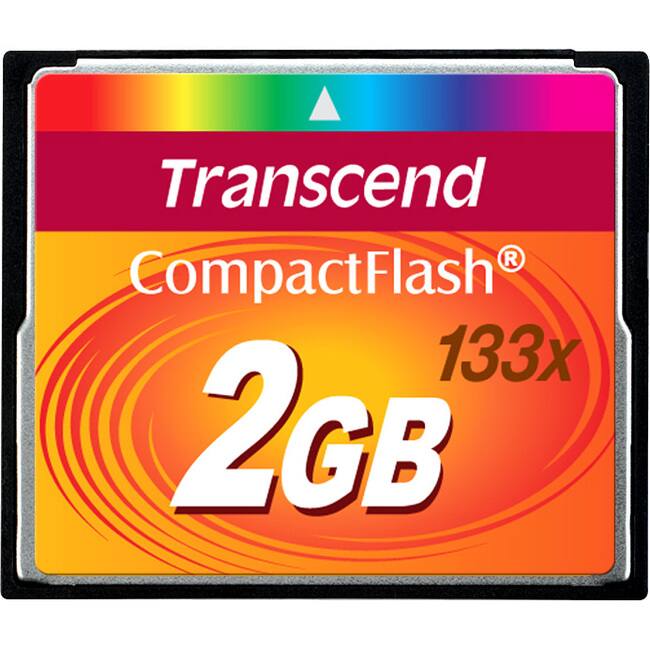Transcend  
CompactFlash  
2GB  
133x
