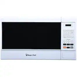 Magic Chef - MCM1310W 1000 Watt 1.3 Cubic Foot Microwave with Digital Touch - White