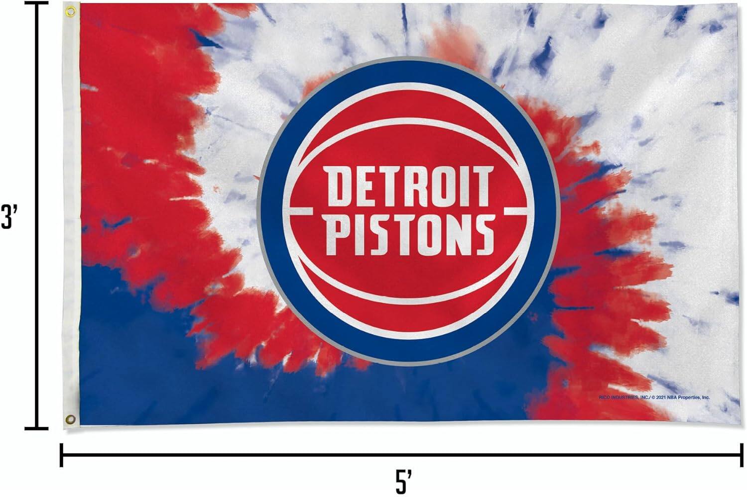 3' DETROIT PISTONS RECO INDUSTRIES INC © 2001 NBA Properties Inc. 5'