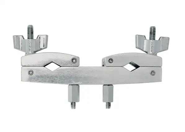 Front. Gibraltar Hardware - 2 Way Standard Multi Clamp, with Hinged Grabber Design, Fits Half Inch to 1" Tubes, Drum Stand Mounting Hardware.