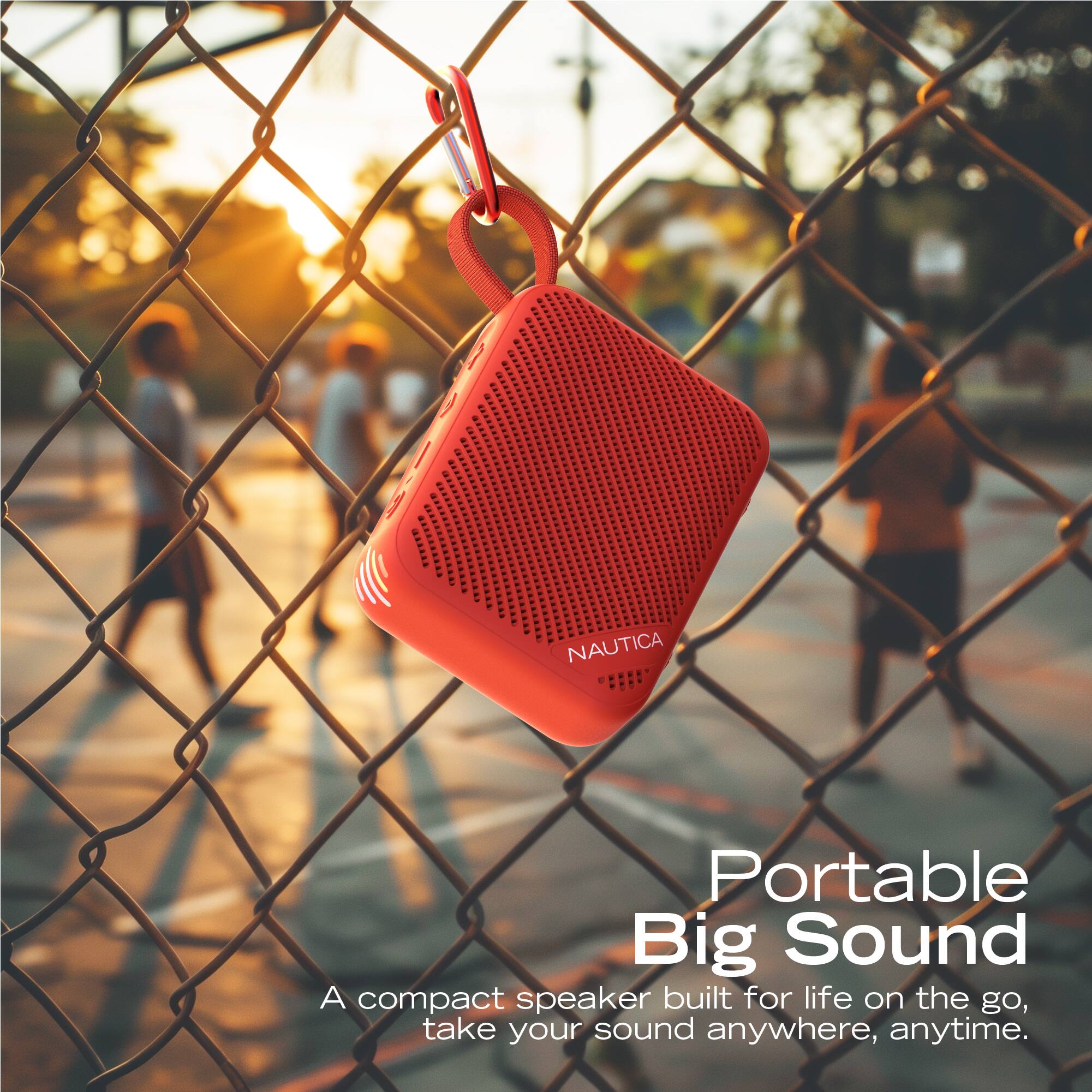 NAUTICA Portable Big Sound  
A compact speaker built for life on the go, take your sound anywhere, anytime.