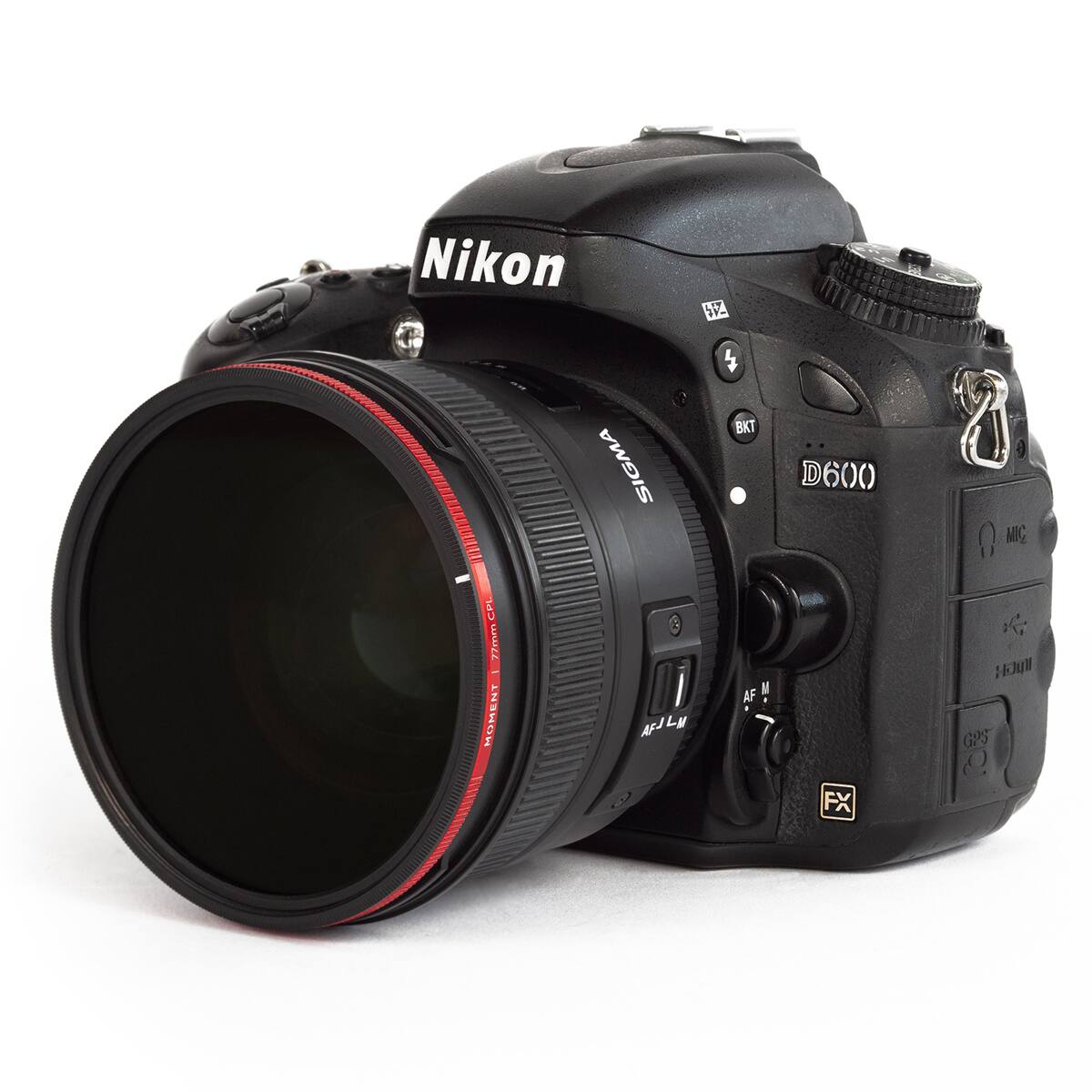 Nikon D600 with Sigma 4 BKT D600 D MIC CPL 77mm. MOMENT j Lu AF! FX GPS
