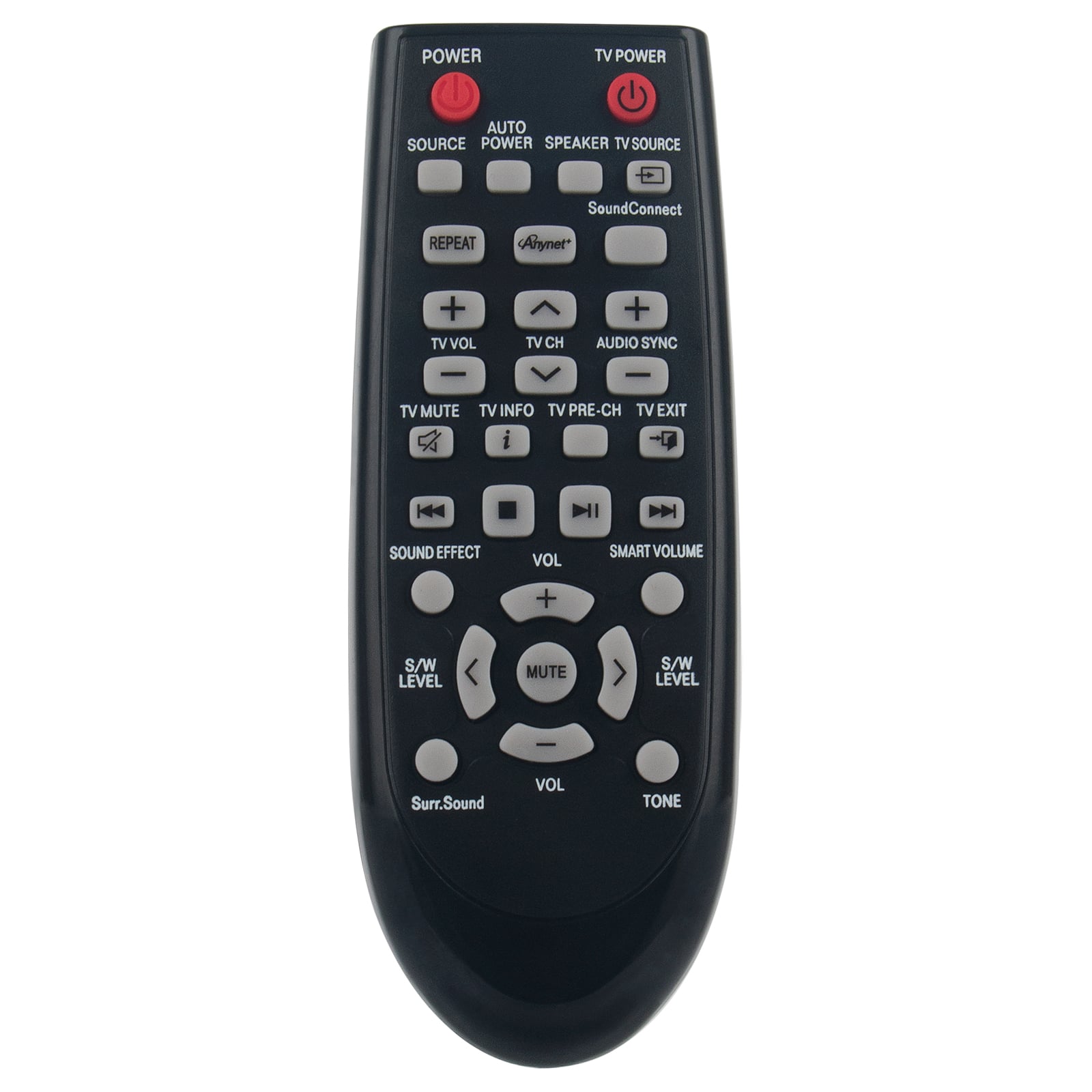 VINABTY - AH59-02612B Replace Remote Control Fits for Samsung AH59-02547A AH59-02547B Soundbar HW-H550 HW-H570 HW-H551 - Black