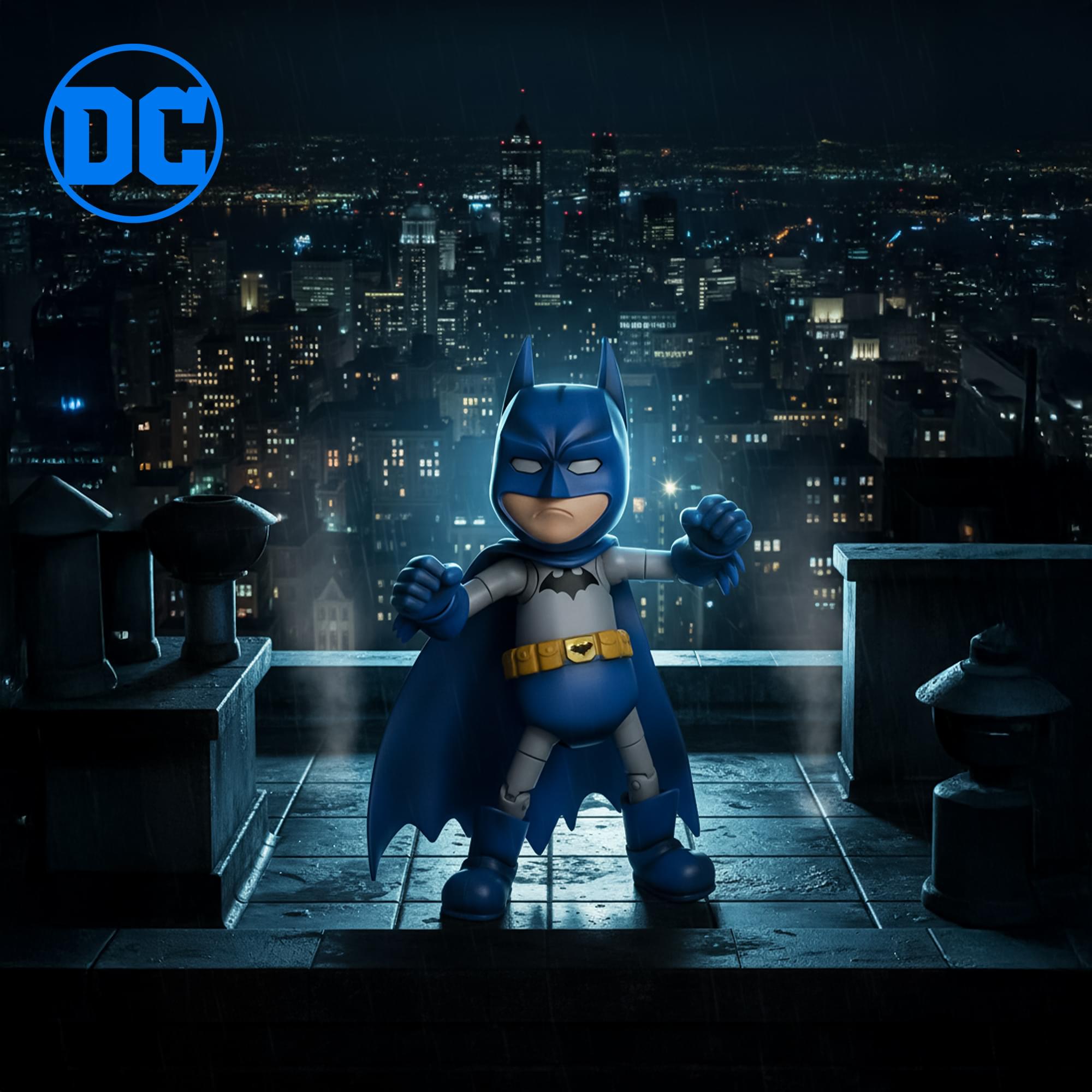 Alt View 3. DC Universe - DC Comics Hybrid Metal Figuration Action Figure | Batman SDCC 2015 Exclusive - Blue.