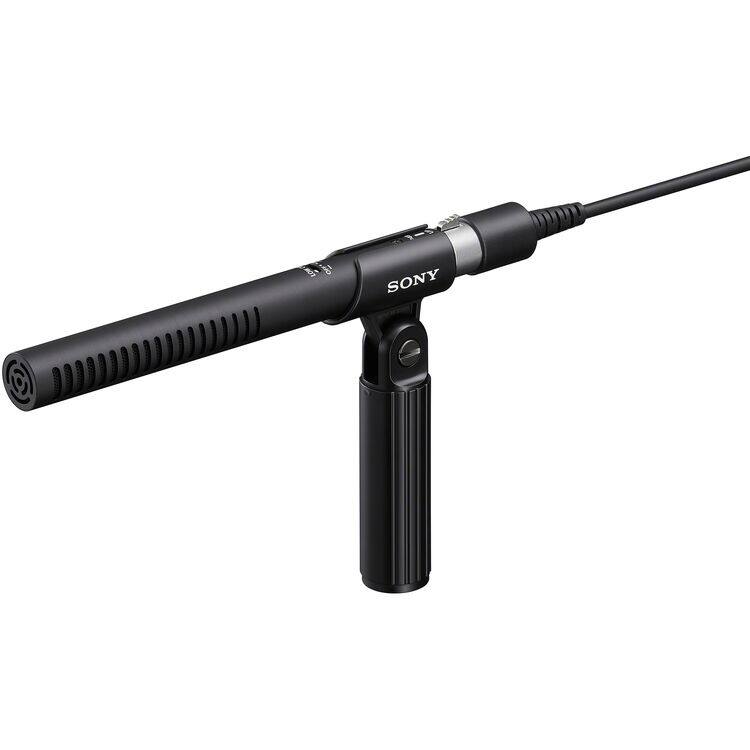 Alt View 1. Sony - Sony ECM-778 Compact Supercardioid Microphone + Cable Ties + Mic Cleaner + More - Black.