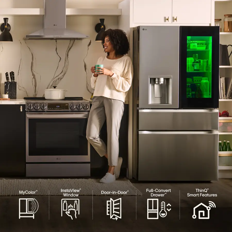 MyColor InstaView Window Door-in-Door Full-Convert Drawer ThinQ Smart Features