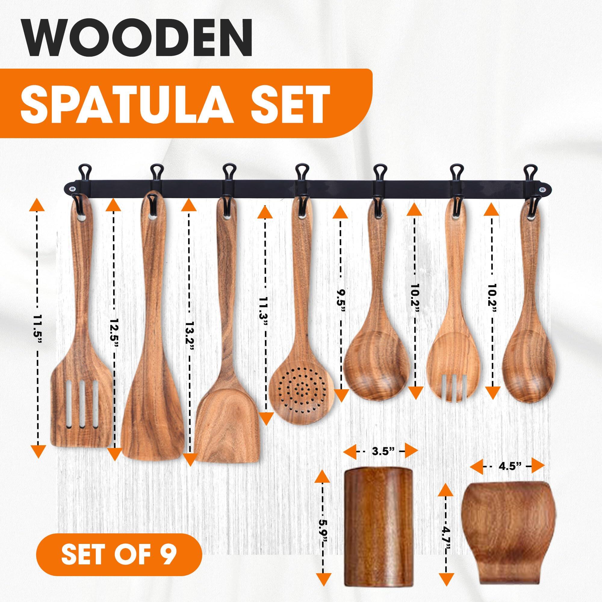 WOODEN SPATULA SET

11.5"
12.5"
13.2"
11.3"
9.5"
10.2"
10.2"
3.5"
4.5"

SET OF 9