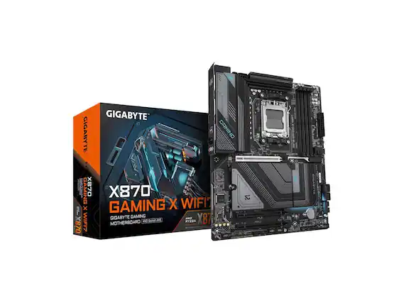 GIGABYTE
X870 GAMING X WIFI
GIGABYTE GAMING MOTHERBOARD
AMD Ryzen AM5
GIGABYTE GAMING X WIFI
GIGABYTE GAMING MOTHERBOARD
AMD Ryzen AM5