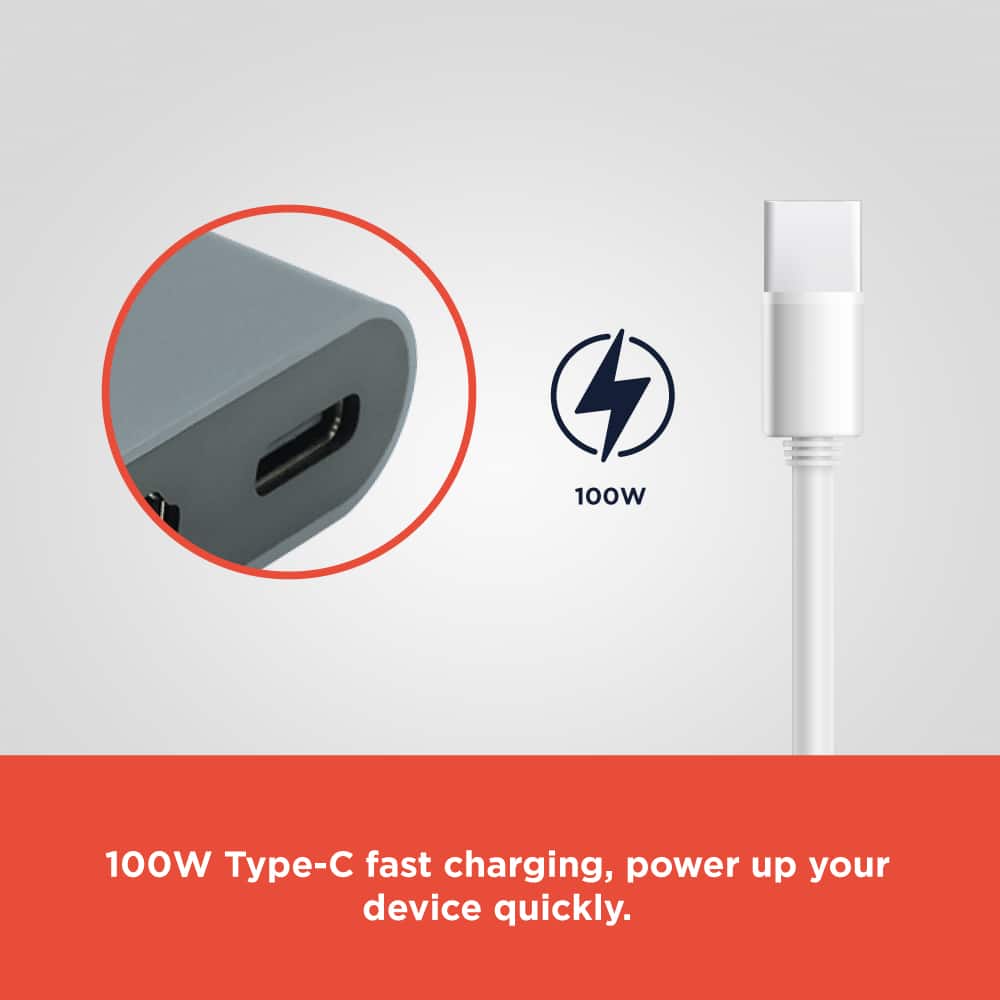 RadioShack 3 in 1 Male Type C to HDMI, Type C and USB C Input
