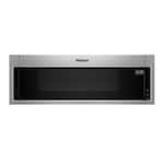 Whirlpool - 1.1 Cu. Ft. Low Profile Over-the-Range Microwave Hood Combination with Hidden Control Panel - Stainless Steel