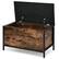 Alt View 21. Costway - Entryway Storage Bench Flip Top Ottoman Bed End Stool w/Padded Seat - Dark Brown, Black.