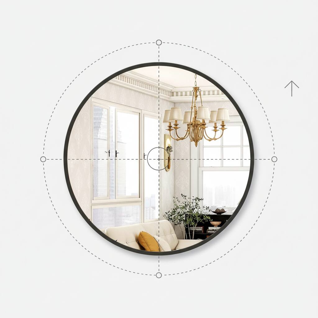 Alt View 1. AOITUN - Black Round Wall Mirror 30 Inch for Modern Bathrooms - Perfect Circle Mirror for Daily Use and Style Enhancement.