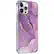 Angle. SaharaCase - Marble Series Case for Apple iPhone 13 Pro - Purple/Gold.