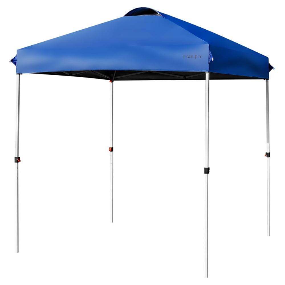 Angle. Kadyn - 6ft x 6ft Blue Pop Up Outdoor Canopy, Waterproof.