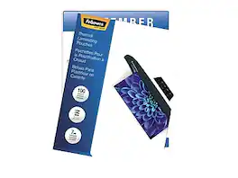 Fellowes - Thermal Laminating Pouches, Letter Size, 7 Mil, 100/Pack - Clear