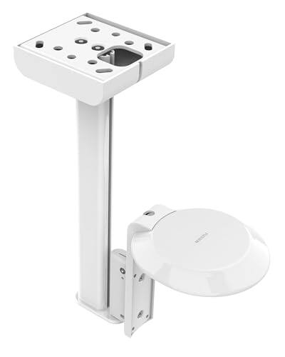Left. Flexson - FLEXSON Ceiling Mount Single for Era 100 (White, Single) - "NA".