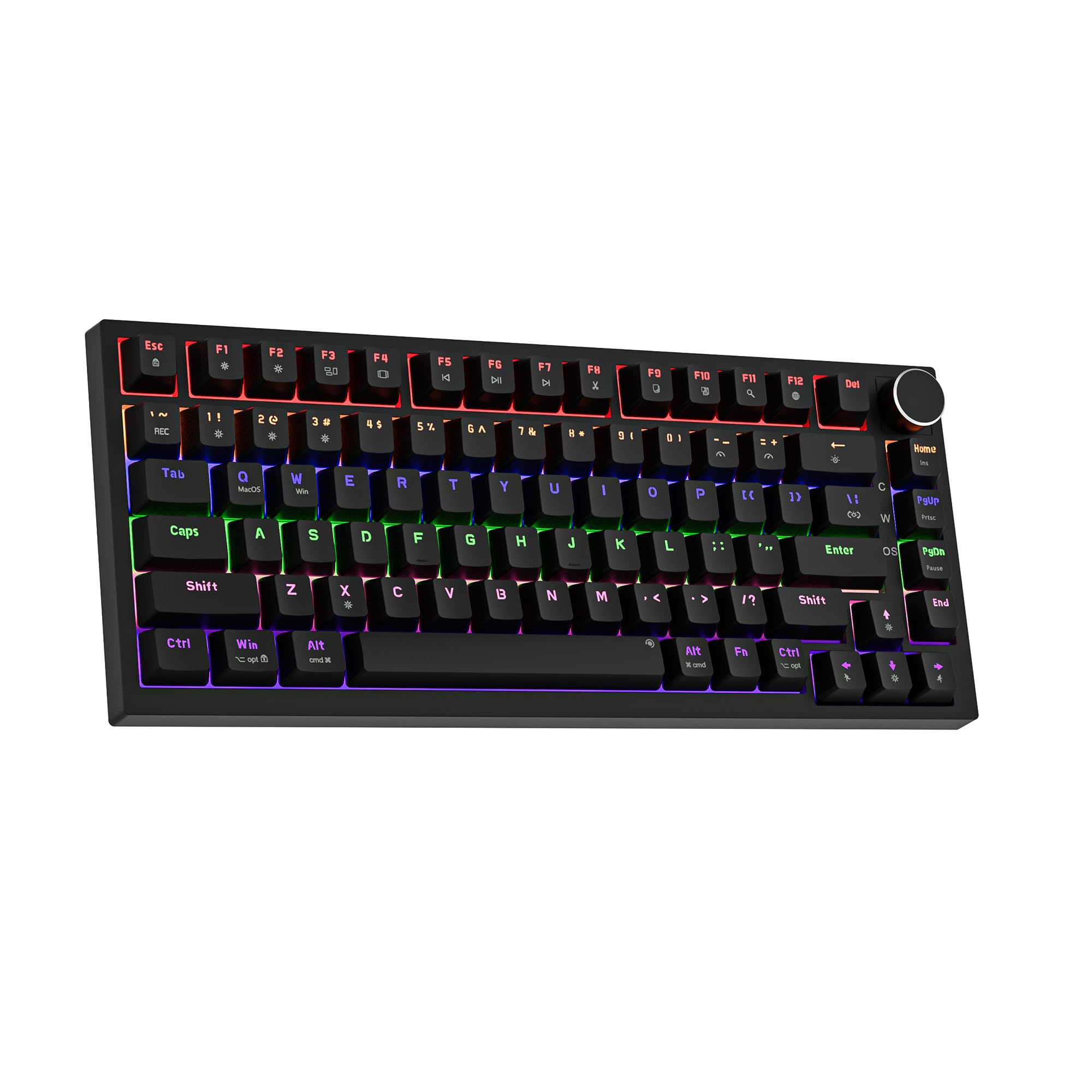 RED SWITCH-BLACK KEYCAPS