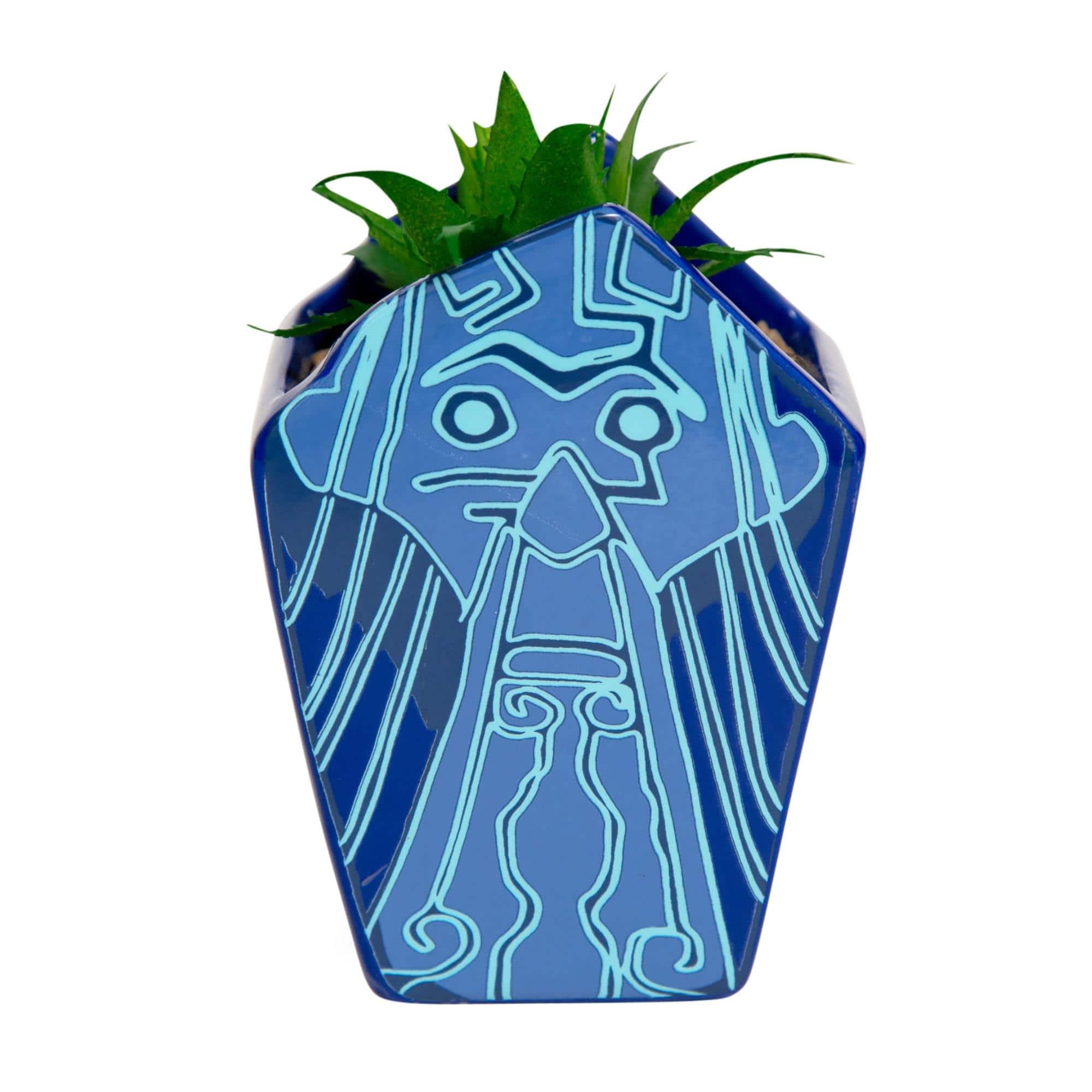 Disney - Atlantis: The Lost Empire Stone Face 4-Inch Ceramic Mini Planter - Blue