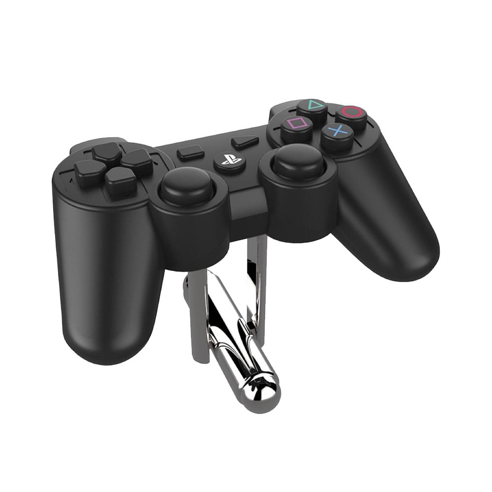 Alt View 1. Rubber Road - PlayStation PS3 Controller Cufflinks Black - Black.