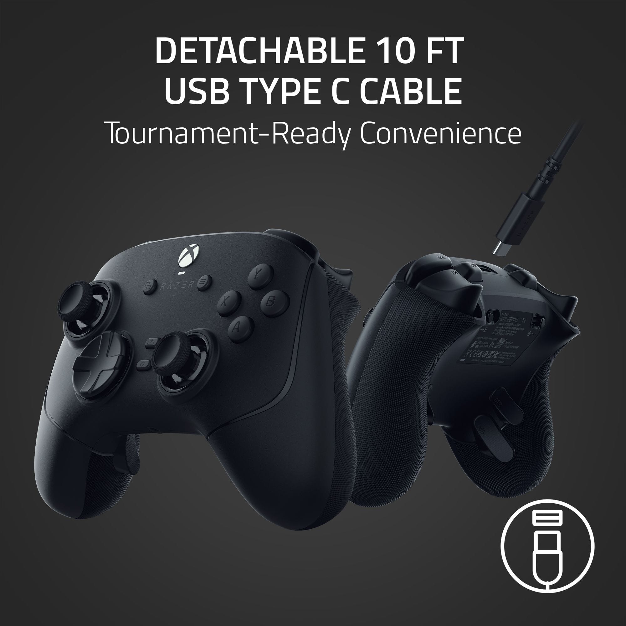DETACHABLE 10 FT USB TYPE C CABLE Tournament-Ready Convenience