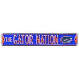 Authentic Street Signs - Florida Gators 6'' x 36'' Steel Street Sign - Multicolor