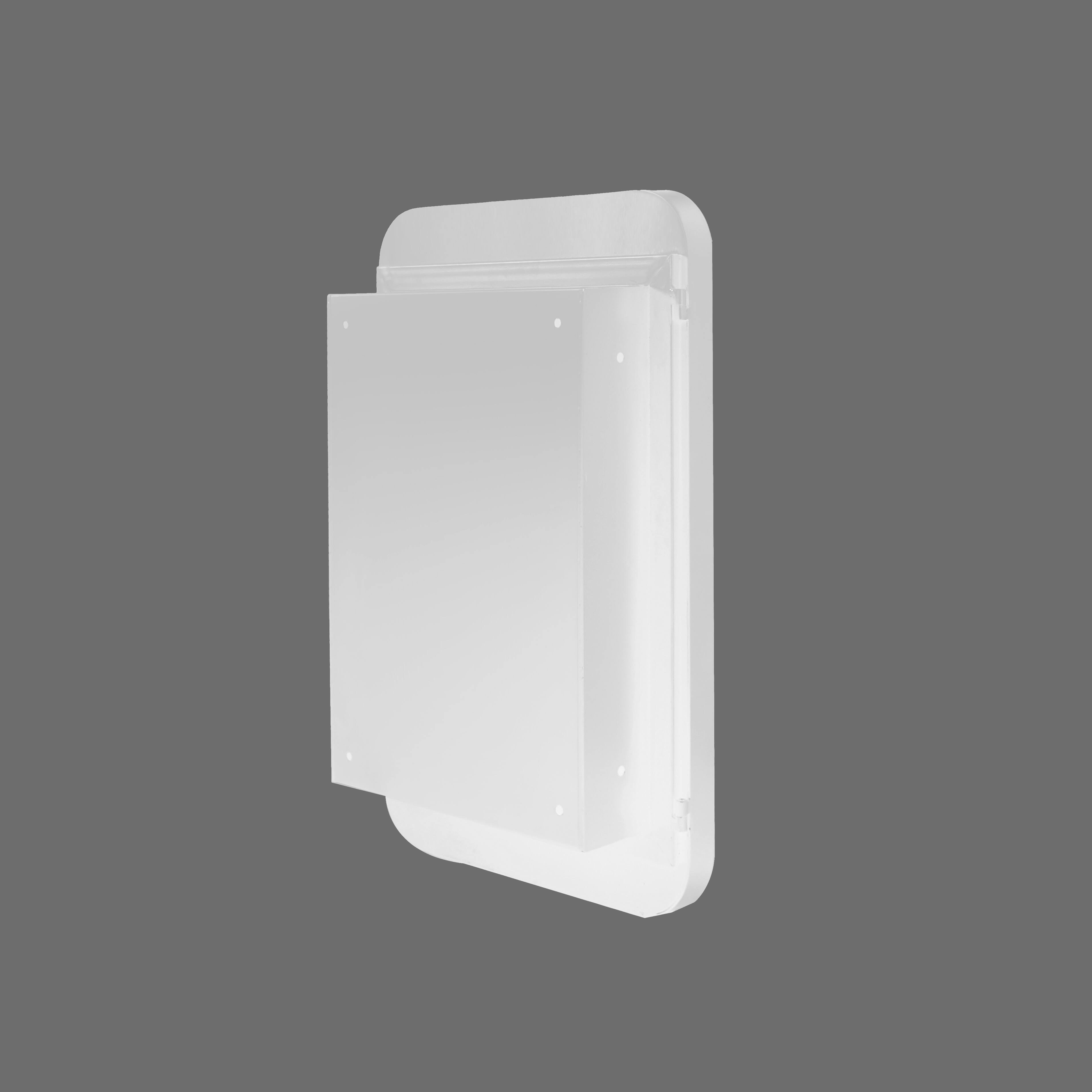 Alt View 1. SlickBlue - Wall-Mounted Medicine Cabinet with Mirror and Storage Shelves - White.