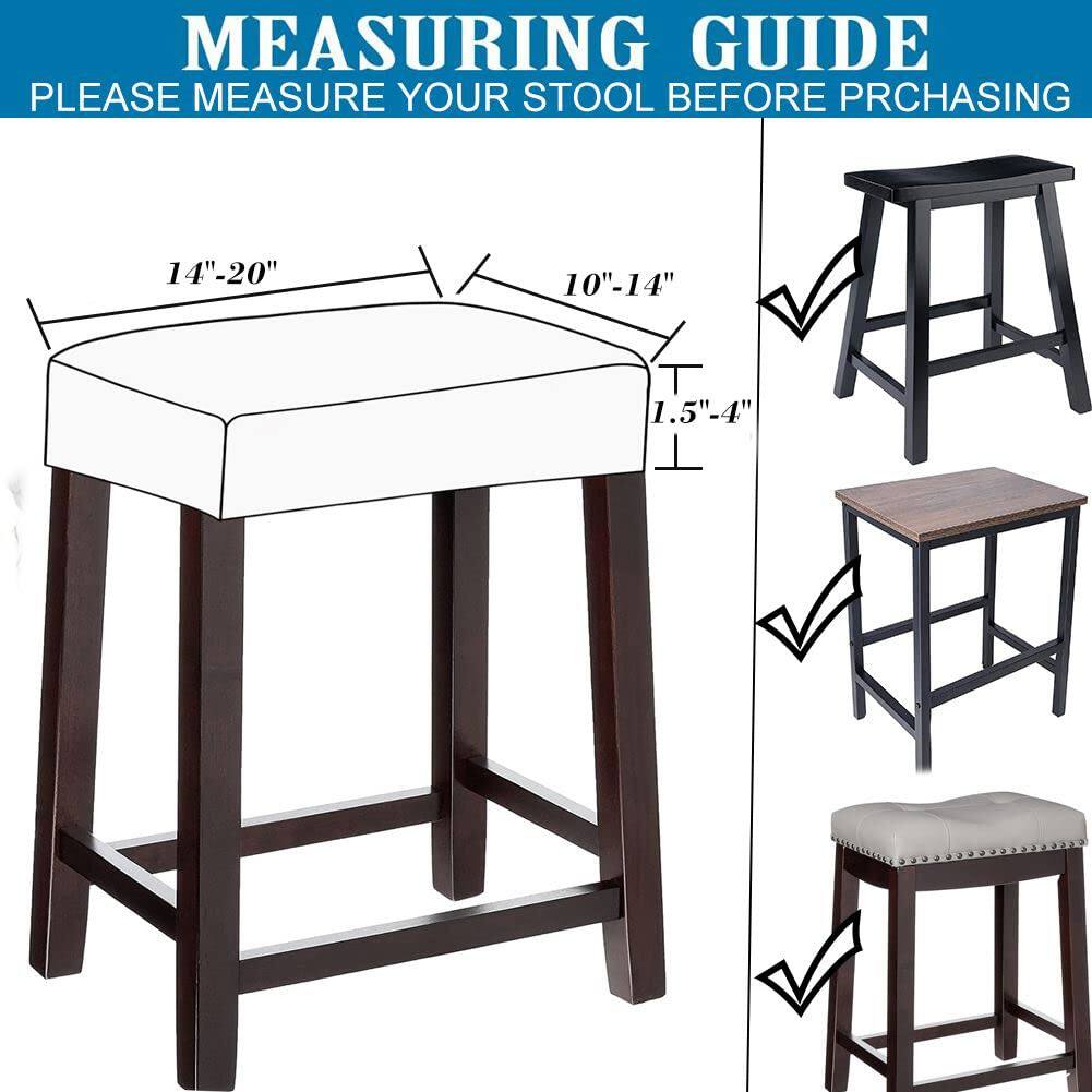 MEASURING GUIDE  
PLEASE MEASURE YOUR STOOL BEFORE PURCHASING  

14"-20"  
10"-14"  
1.5"-4"