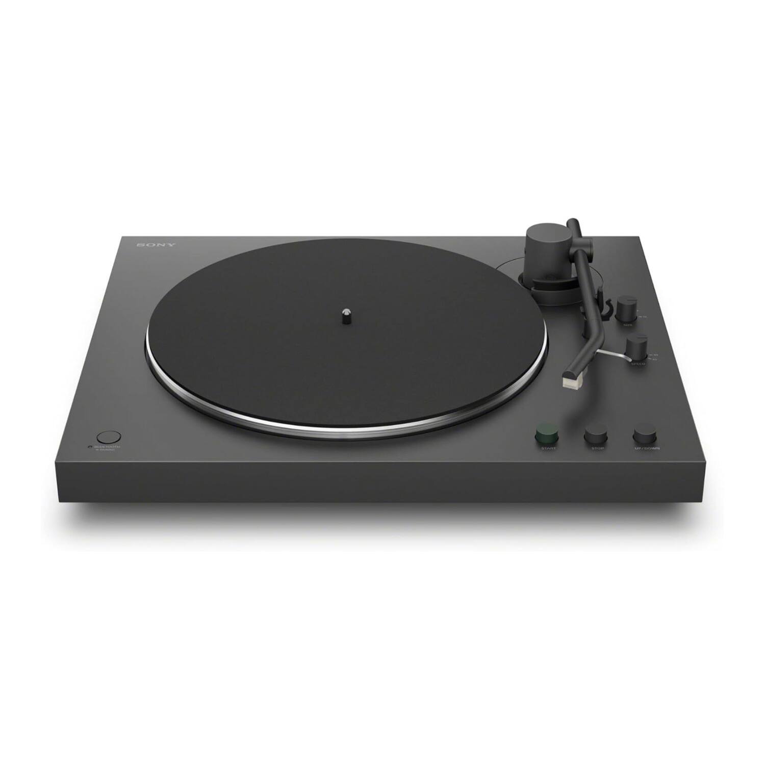 Left. Sony - Sony PS-LX3BT Wireless Bluetooth Turntable (2026 Model) with Studio Monitors.