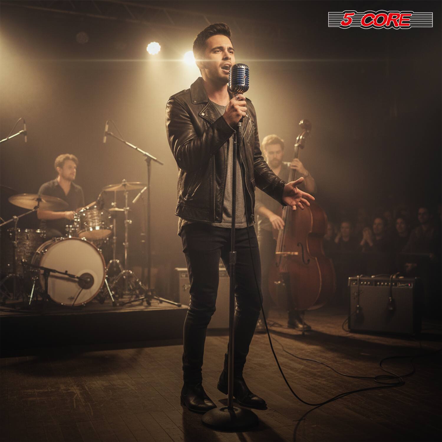 Alt View 5. 5 CORE - 5 Core Retro Dynamic Vocal Microphone Vintage Classic Mic-RTRO MIC CH BLU.