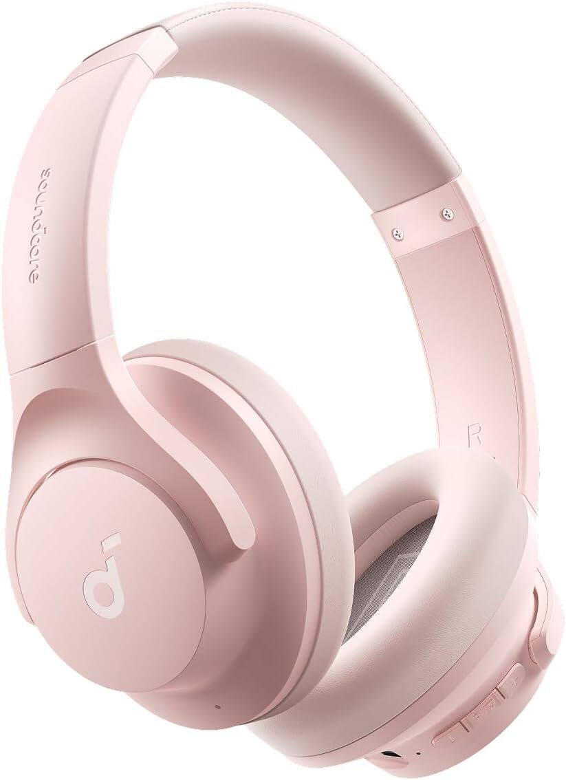 Alt View 9. Soundcore - Soundcore - by Anker Q20i True Wireless Noise Canceling Over-the-Ear Headphones - Pink - Pink.
