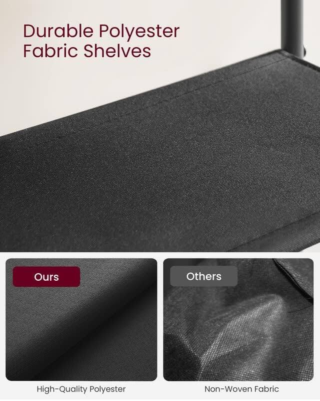 Durable Polyester Fabric Shelves

Ours: High-Quality Polyester

Others: Non-Woven Fabric