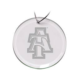 Jardine - North Carolina A&T Aggies 3'' Glass Round Ornament - Multicolor